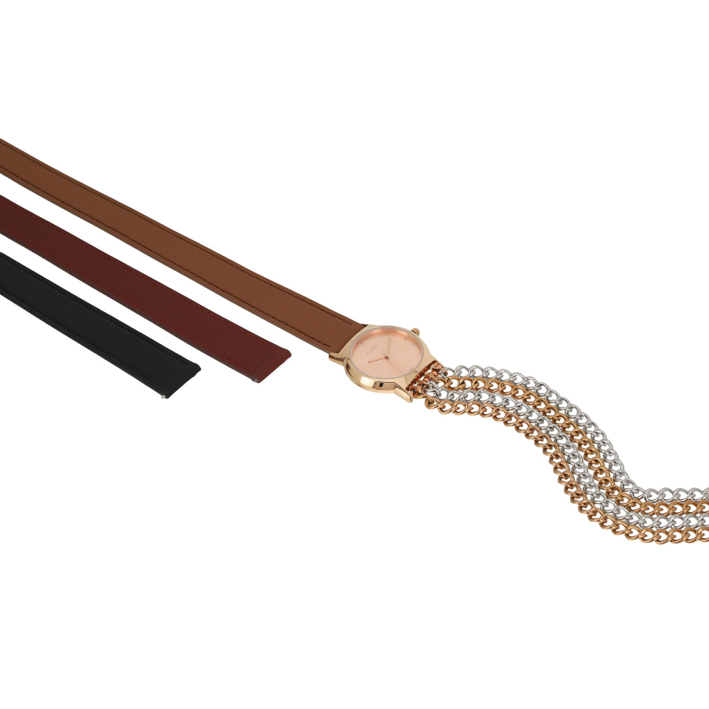 
                  
                    The Dream Wrap - Round Rose Gold - Multi Strap
                  
                