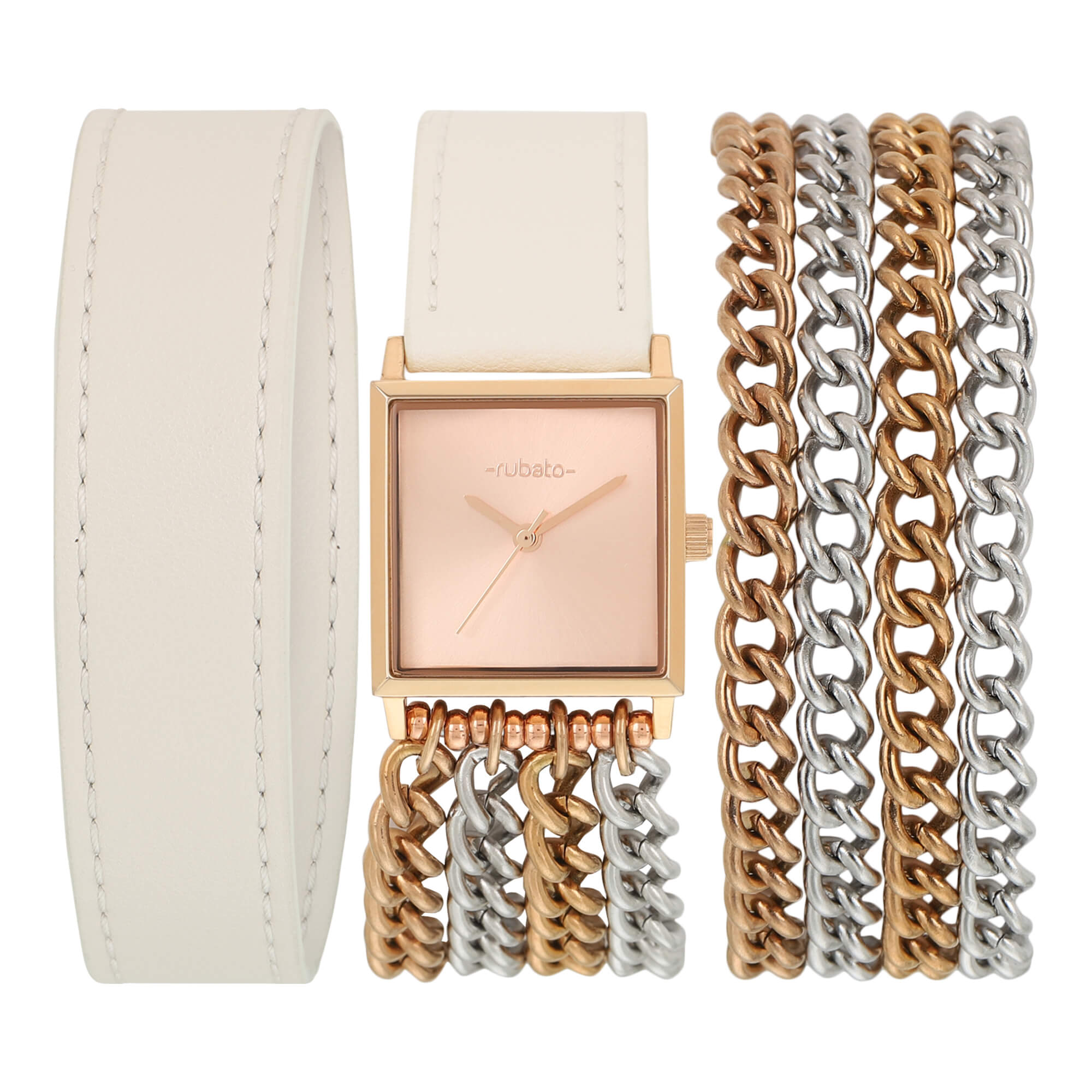 The Dream Wrap - Square Rose Gold - Ivory