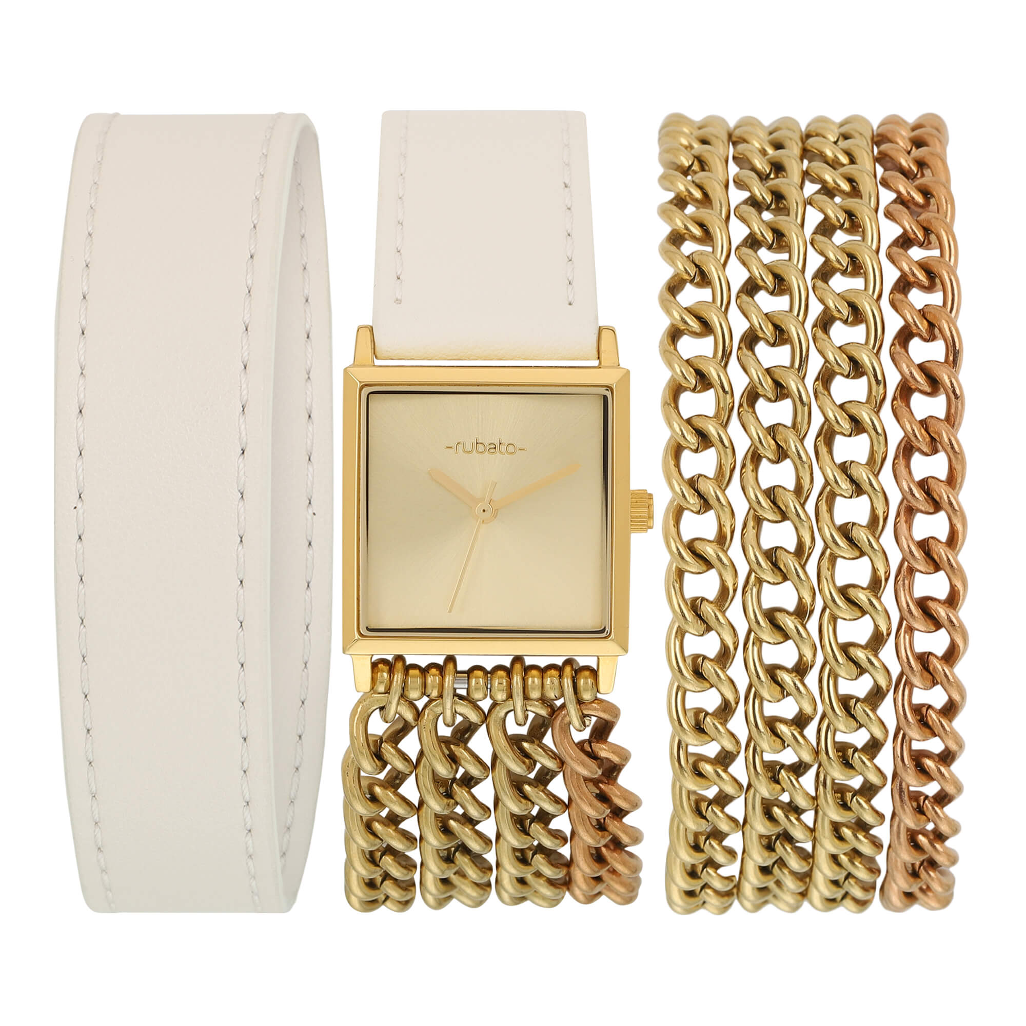 The Dream Wrap - Square Gold - Ivory